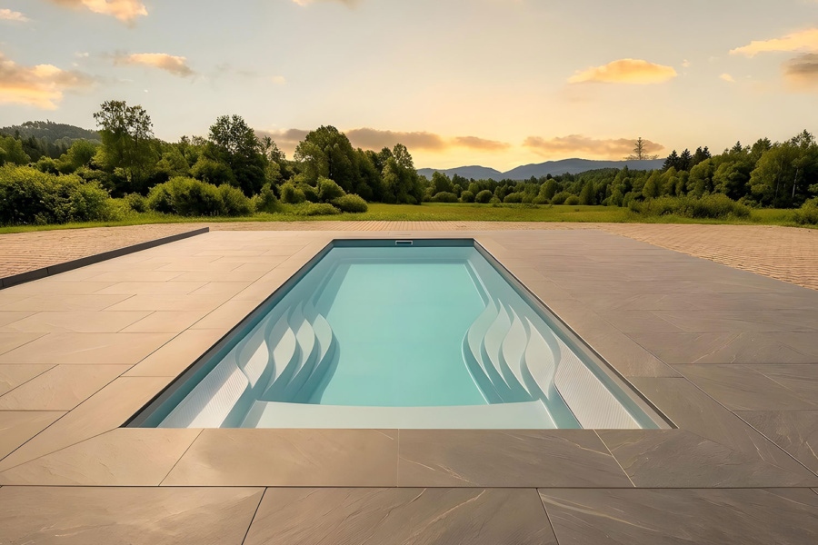 WaterRows-Pool bei Tag